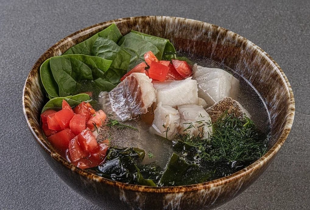 Фото Рыбный суп с палтусом и треской